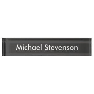 Placa de nombre de la mesa de trabajo profesional