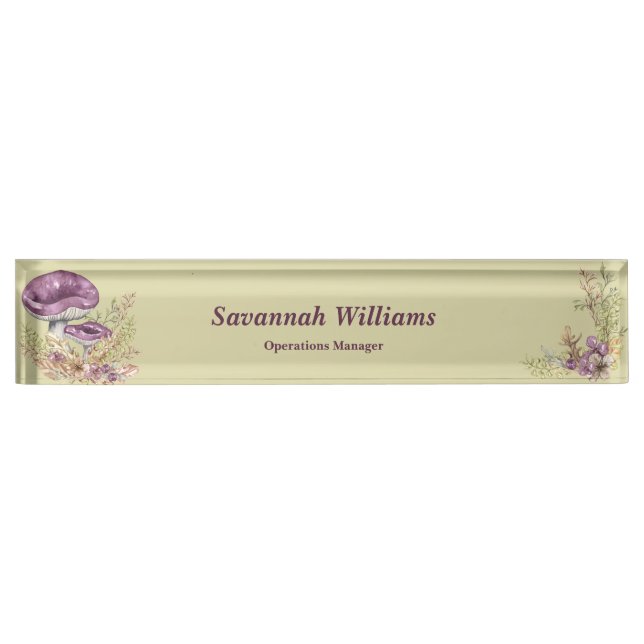 Placa de nombre de la mesa personalizada para el b (Anverso)