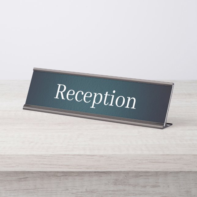 Placa de nombre de la recepción (Anverso)