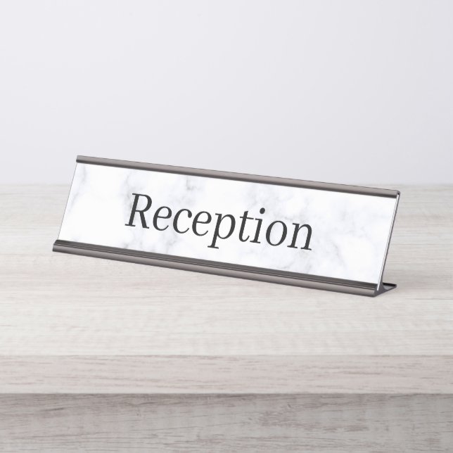 Placa de nombre de la recepción (Anverso)