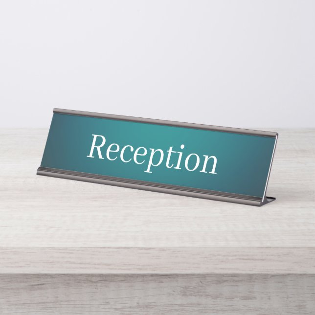 Placa de nombre de la recepción (Anverso)