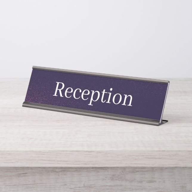 Placa de nombre de la recepción (Anverso)