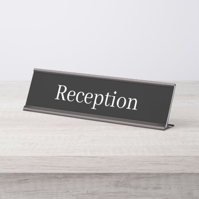 Placa de nombre de la recepción (Anverso)