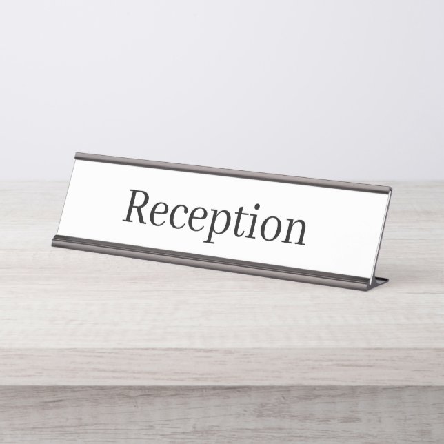 Placa de nombre de la recepción (Anverso)