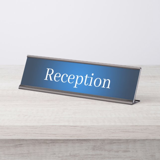 Placa de nombre de la recepción (Anverso)