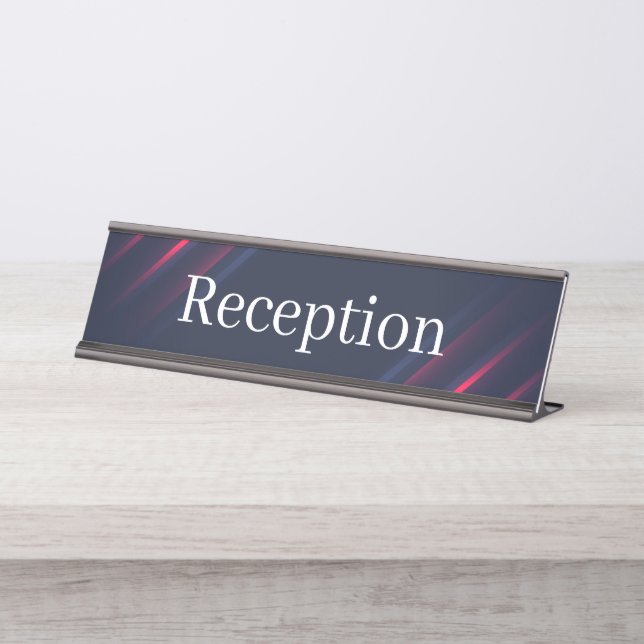 Placa de nombre de la recepción (Anverso)