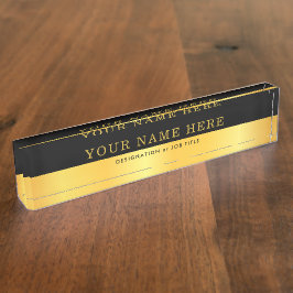 Placa de nombre de mesa de personalizable para Off