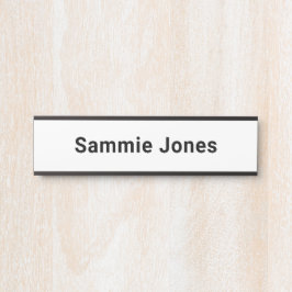 Placa de nombre de oficina cambiable para Personal