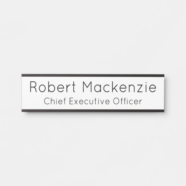 Placa de nombre de puerta colgante moderna simple  (Anverso)
