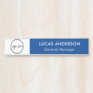 Placa de nombre de puerta de oficina personalizada
