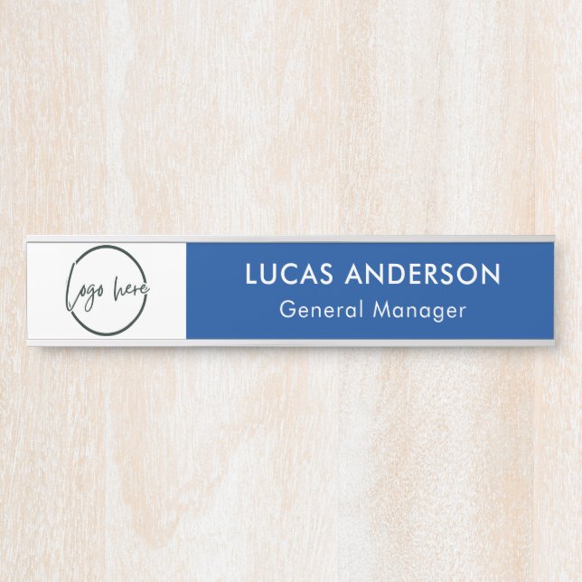 Placa de nombre de puerta de oficina personalizada (Anverso)