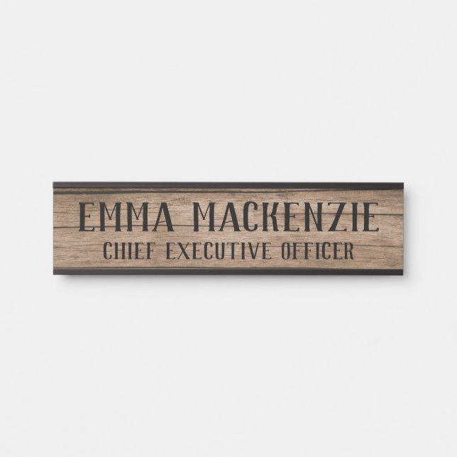 Placa De Nombre De Señal De Puerta Colgante De Gra (Anverso)