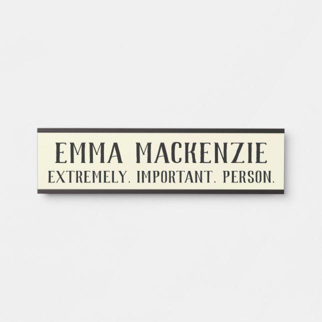 Placa de nombre de señal de puerta colgante extrem (Anverso)