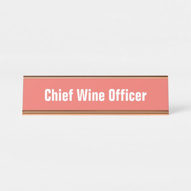 Placa de nombre del director de vino (Anverso)