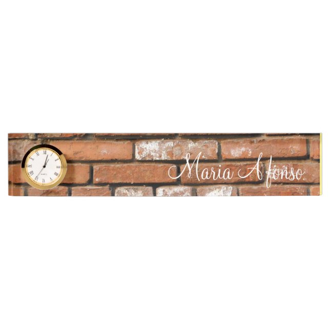 Placa de nombre del escritorio de construcción de  (Anverso)