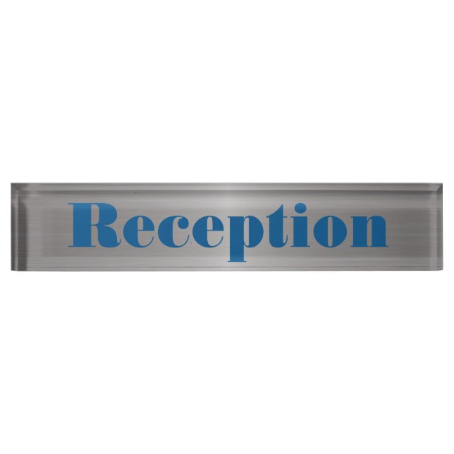 Placa de nombre del escritorio de la mesa de Alumi (Anverso)