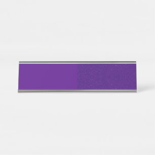 Placa de nombre del escritorio de ruido morado del