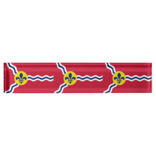 Placa de nombre del escritorio patriótico, Bandera
