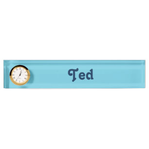 Placa De Nombre Del Escritorio Ted