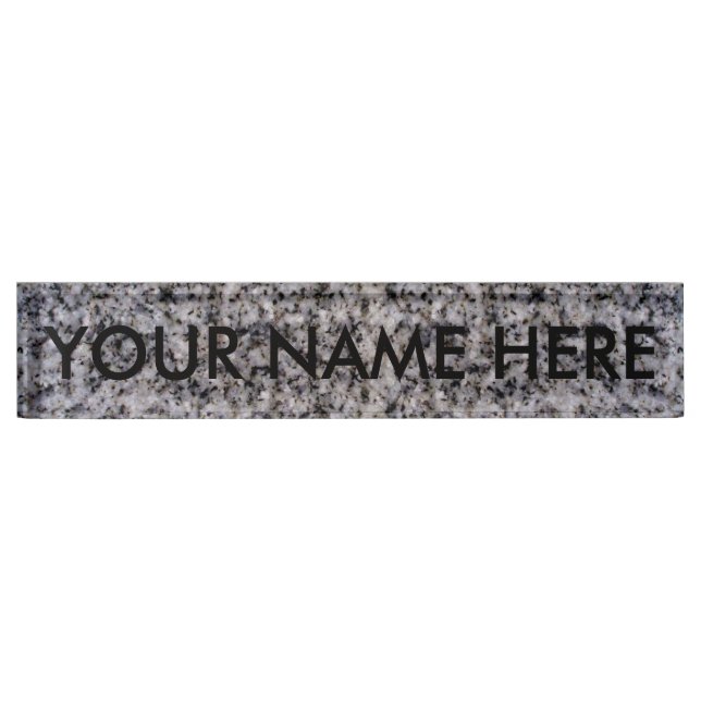 Placa De Nombre ~ del GRANITO (Anverso)