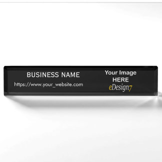 Placa de nombre del logotipo de la empresa