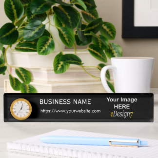 Placa de nombre del logotipo de la empresa