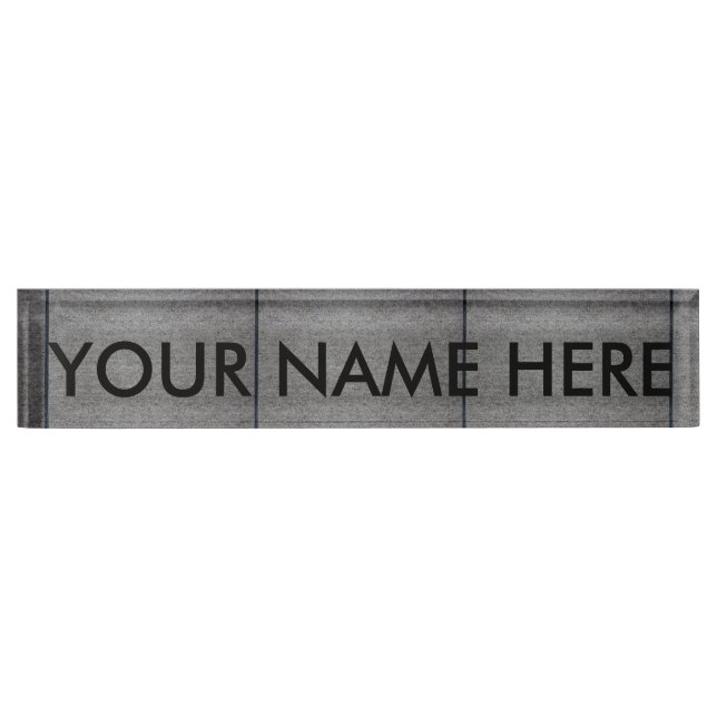PLACA DE NOMBRE ~ DEL PAVIMENTO CONCRETO (Anverso)