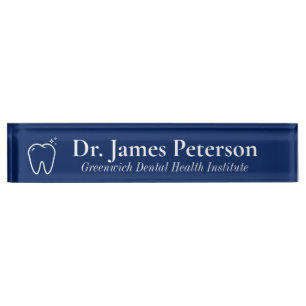 Placa De Nombre Dental Personalizado