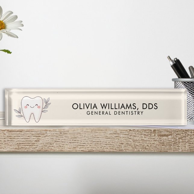 Placa De Nombre Dentista General Moderno (Subido por el creador)