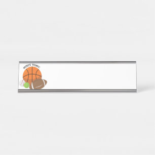 Placa De Nombre Deportes fanáticos