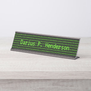 Placa De Nombre Desarrollador de software / Geek de computadoras -