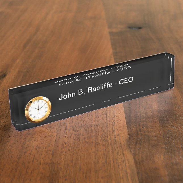 Placa De Nombre Director general de la empresa Professional Office (Lateral)