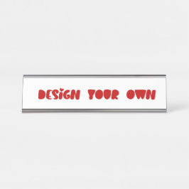 Placa De Nombre Diseñar tu propio estilo personalizado