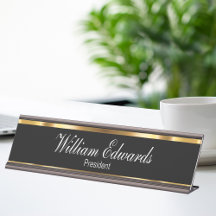 Diseño ejecutivo elegante Gold Black