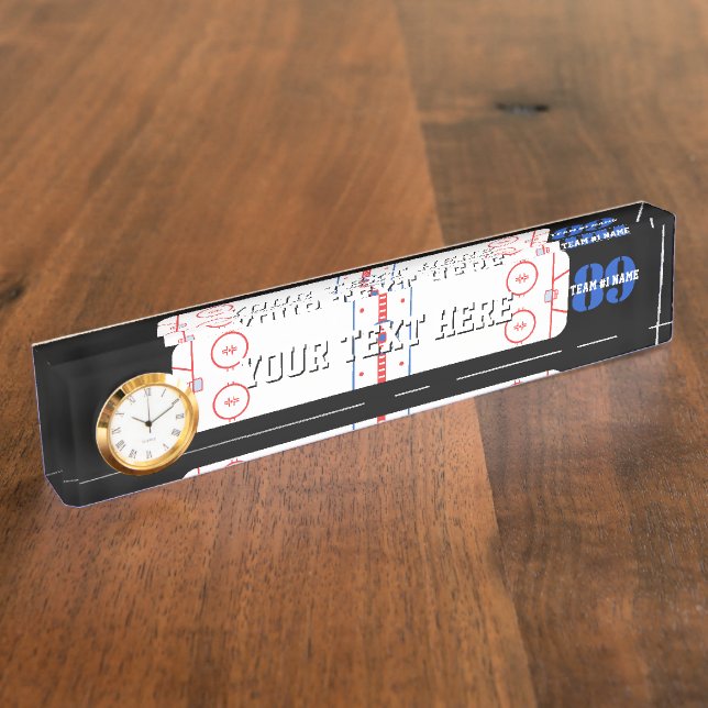 Placa De Nombre Diseño personalizado del diagrama de la pista del (Lateral)