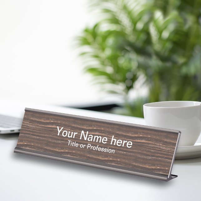 Placa De Nombre Diseño Profesional De Madera (Subido por el creador)