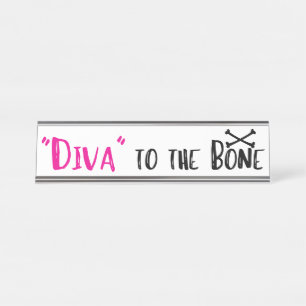 Placa De Nombre ¡"DIVA" al hueso!