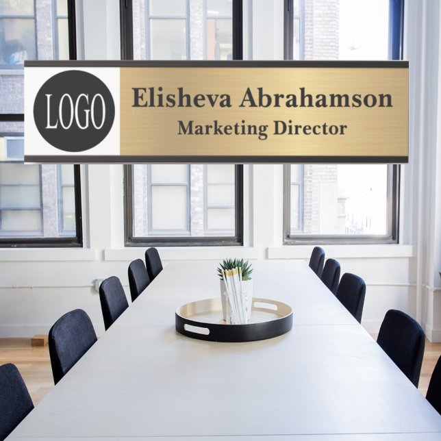 Placa de nombre dorado de Rótulo de puerta profesi (Subido por el creador)