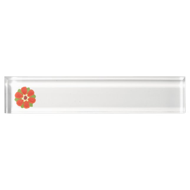 Placa De Nombre Dotty Flower Desk Nameplate (Anverso)