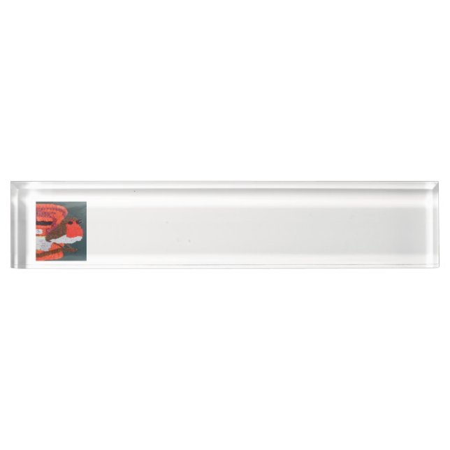 Placa De Nombre Dotty Robin Desk (Anverso)