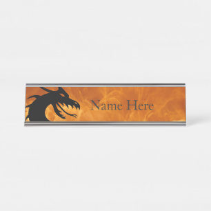 Placa De Nombre Dragón