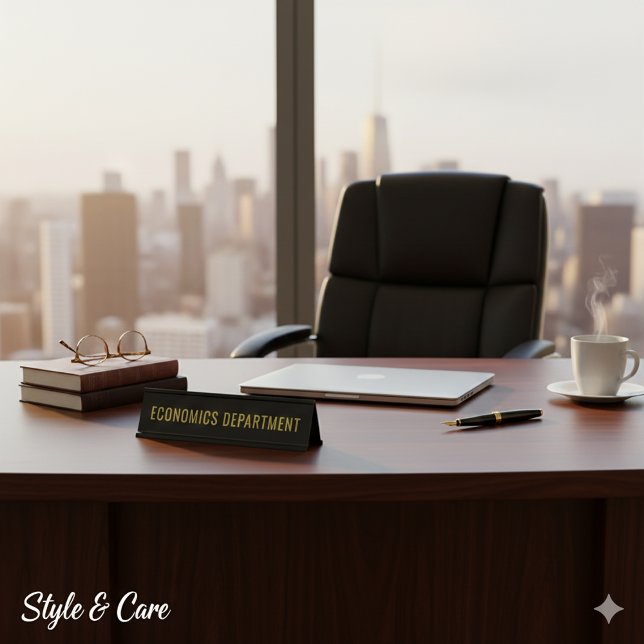 Placa De Nombre Economics Department Custom Academic Room (Economics Department Custom Academic Room Desk Name Plate)