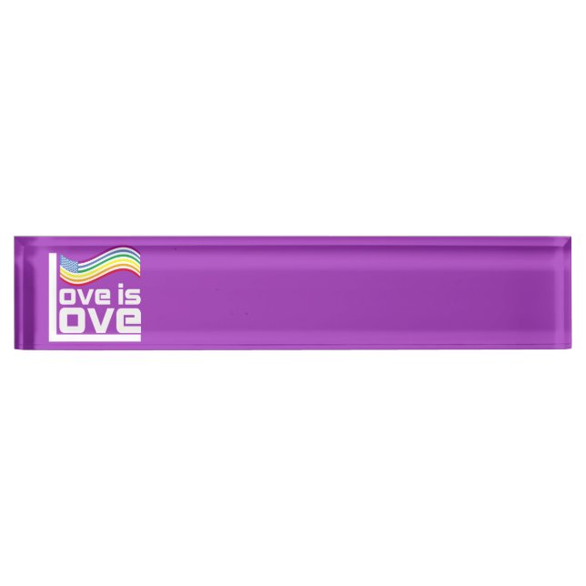 Placa De Nombre El amor es amor (Anverso)