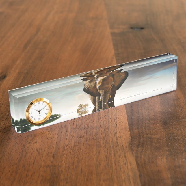 Placa De Nombre El elefante (Lateral)