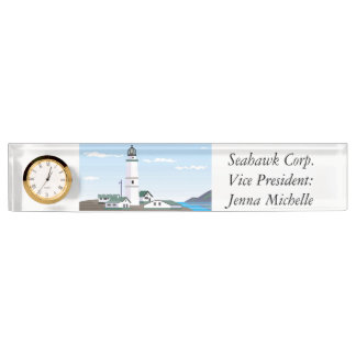 Placa De Nombre El faro cuadrado -