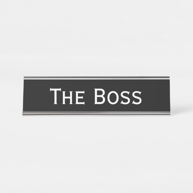 Placa De Nombre El jefe (Anverso)