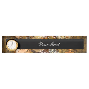 Placa De Nombre El magnífico diseño de steampunk noble