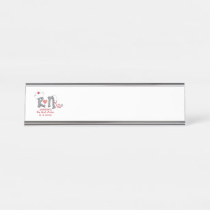 Placa De Nombre El Mejor Médica Es Una Enfermera