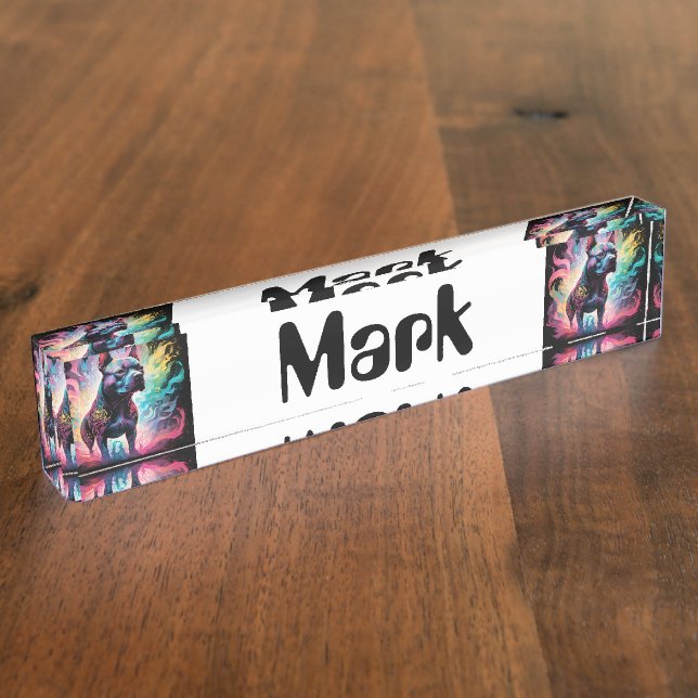 Placa De Nombre El orinal luminoso: un Staffordshire holográfico (Lateral)