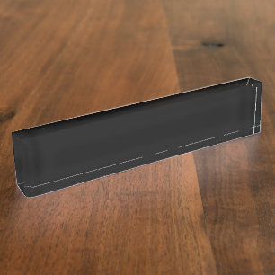 Placa De Nombre El PERSONALIZABLE negro demencial (el negro más os